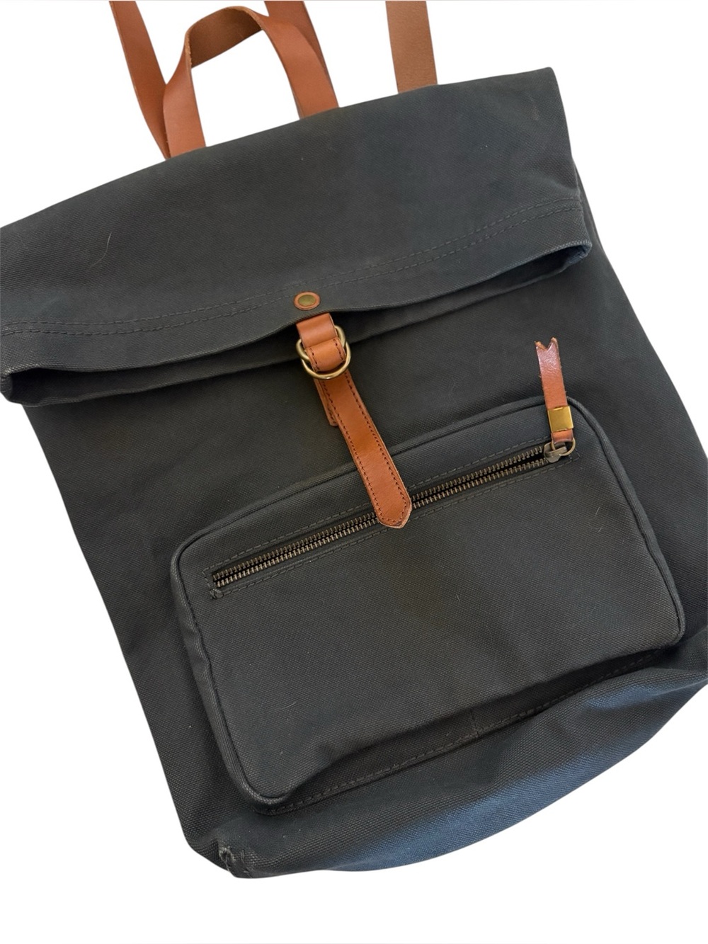 Madewell The Canvas Foldover Backpack - Picture 8 of 12